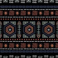 Navajo seamless pattern. Ikat background with traditional design texture vector