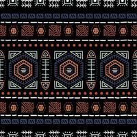 Navajo seamless pattern. Ikat background with traditional design texture vector