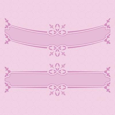 label soft pink baby girl celebration congrats born pastel decoration set collection design cute