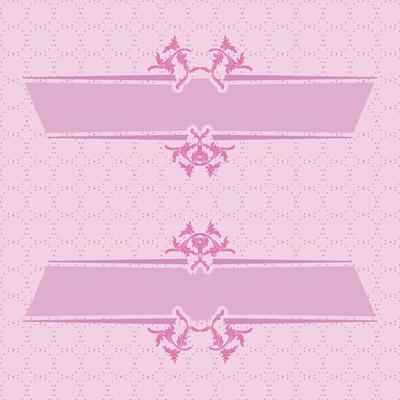 label soft pink baby girl celebration congrats born pastel decoration set collection design cute