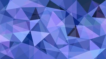 Abstract blue and violet low poly background. Many intersecting and overlapping triangles. Modern style vector