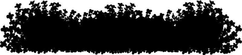 Monochrome vector drawing of bushes.