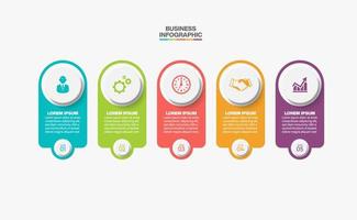 Presentation business infographic template vector