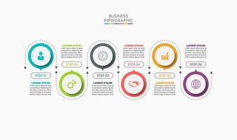 Presentation business infographic template vector