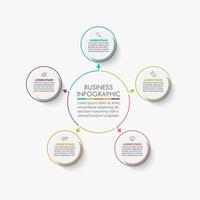 Presentation Business circle infographic template vector