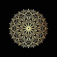 Golden pattern mandala design luxury ornamental mandala background design in gold color vector