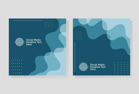 modern abstract social media post, re-editable design, vector eps 10