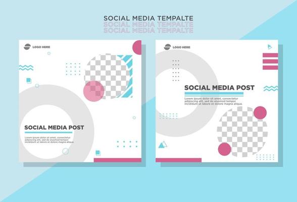 Minimalist social media post, perfect for business, re-editable, vector eps 10
