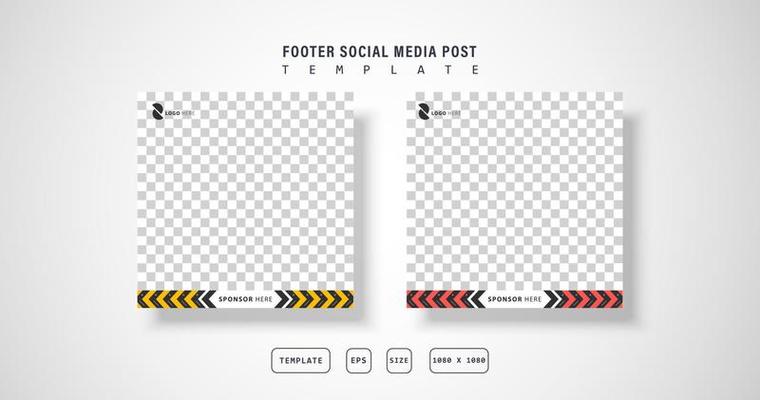footnote social media post,style 3 background, eps 10 vector