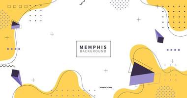 Abstract Geometric Modern Background Memphis Style, yellow color, vector eps 10