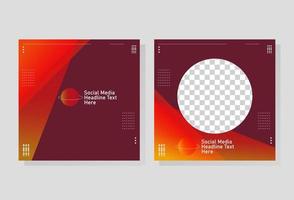 modern abstract social media post, re-editable design, vector eps 10