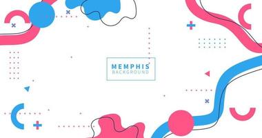 Abstract Geometric Modern Background Memphis Style, shape, vector eps 10