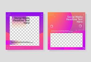 modern abstract social media post, re-editable design, vector eps 10