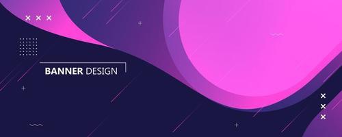 modern banner background. gradation, dark blue, pink gradation, concept banner, business, etc.eps 10 vector