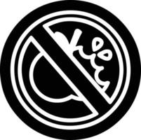 no healthy food icon vector