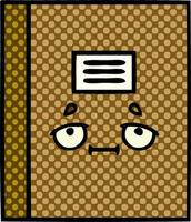 comic book style cartoon notebook vector