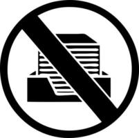 flat symbol paperless office symbol vector