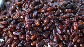 Dried dates. Dried dates, which have an important place in Islam, are the month of Ramadan. video