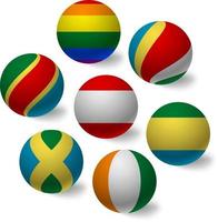 color ball set vector