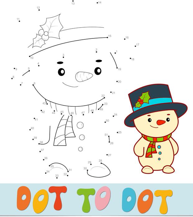 Christmas Connect The Dots Vector Art, Icons, and Graphics for Free