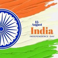 Happy Independence Day of India background. August 15 vector