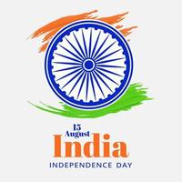 feliz día de la independencia de fondo de la india. 15 de agosto vector