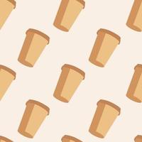 Vector flat hand drawn seamless pattern