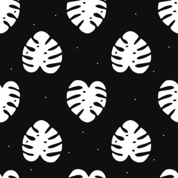 Vector flat hand drawn seamless pattern