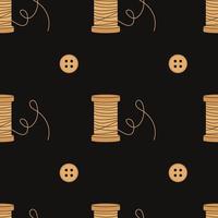 Vector flat hand drawn seamless pattern