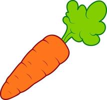 Cute carrot cartoon vector