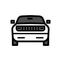 ilustración vectorial gráfico del icono del coche vector