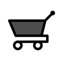 ilustración vectorial gráfico del icono del carrito de la compra vector