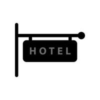 ilustración vectorial gráfico del icono del hotel vector