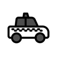 ilustración vectorial gráfico del icono de taxi vector