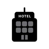 ilustración vectorial gráfico del icono del hotel vector