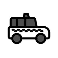 ilustración vectorial gráfico del icono de taxi vector