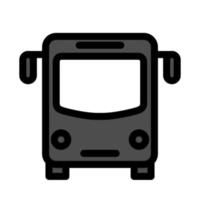 ilustración vectorial gráfico del icono del autobús vector