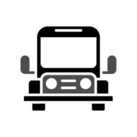 ilustración vectorial gráfico del icono del autobús vector