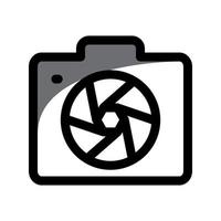 photographic icon template vector