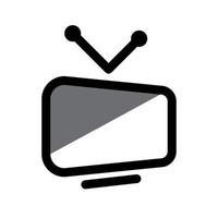 ilustración vectorial gráfico del icono de la televisión vector