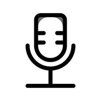 Illustration Vector Graphic of Microphone icon