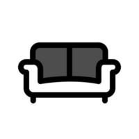 ilustración vectorial gráfico del icono del sofá vector
