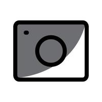 photographic icon template vector