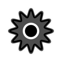 sun icon template vector
