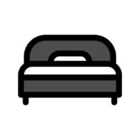 ilustración vectorial gráfico del icono de la cama vector