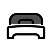 ilustración vectorial gráfico del icono de la cama vector