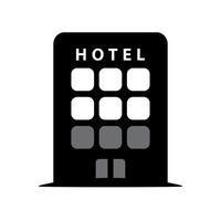 ilustración vectorial gráfico del icono del hotel vector