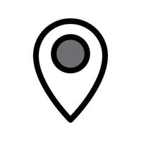 pin location icon template vector