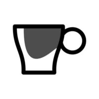 ilustración vectorial gráfico del icono de la taza vector