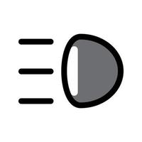 Illustration Vector Graphic of Fog Lamp icon